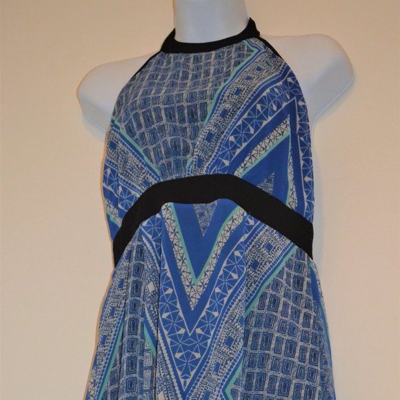 F21 Blue Pattern Dress - Picture 6 of 6